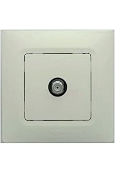 STOREMAX Salbei Beige (Cream) Tv Socket F Type 767425 Legrand (Frame Included)
