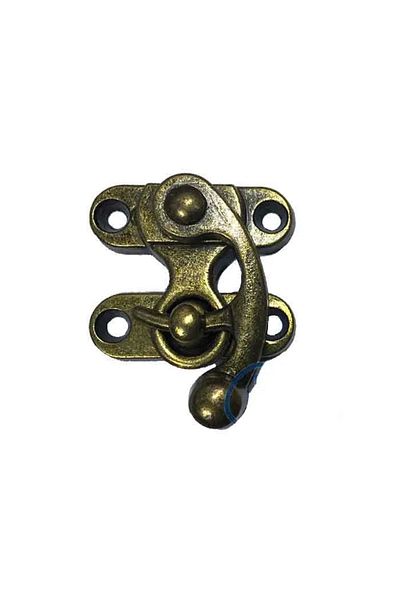 Skygo Hooked Bow Eye, Wooden Box Clip - Small, Antique, 1 Piece