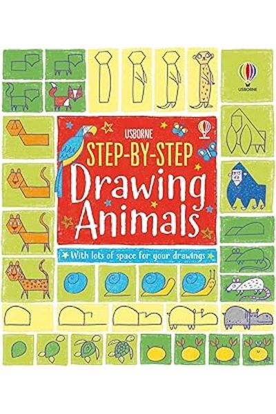 Mustore Step-By-Step Drawing Animals (Step-By-Step Drawing Book)