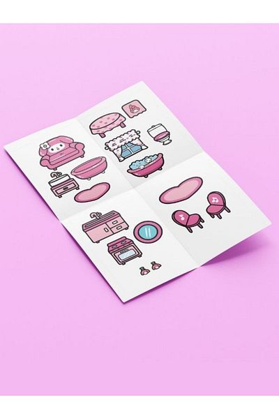 ZNC Toca Boca Cut-And-Paste Activity Sheet (A3 Size – Colorful Print)