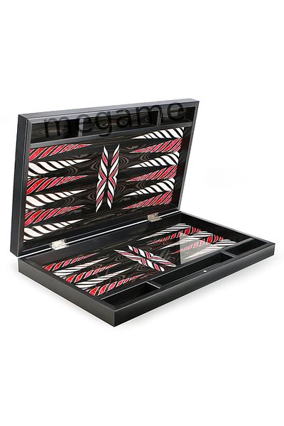 megame Yenigün Trendy Backgammon Black Mother of Pearl, Luxury Quality Backgammon, Paillette Backgammon