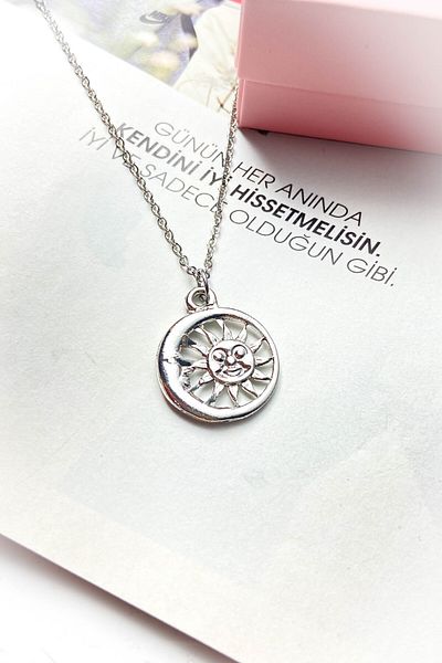 roshel Steel Silver Color Thin Chain Steel Necklace