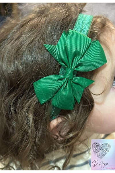 Darya Dd191 Green Bow Baby & Kids Hair Band
