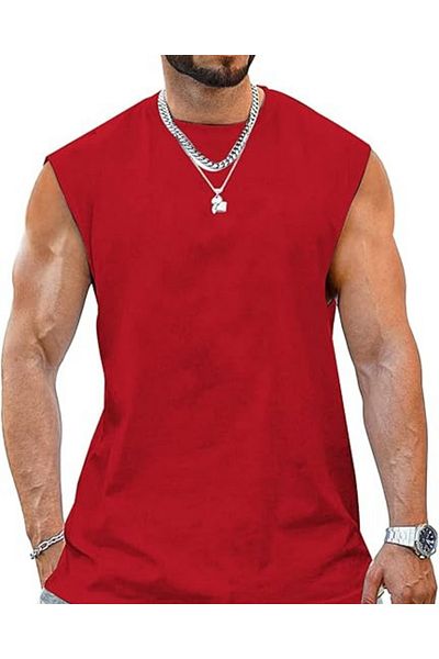 RUTBİL SPORTS Zero Sleeve Crewneck Tank Top Singlet-Fitness Singlet- Sport T-Shorts-Sports Singlet-Gym Singlet Loose Fit
