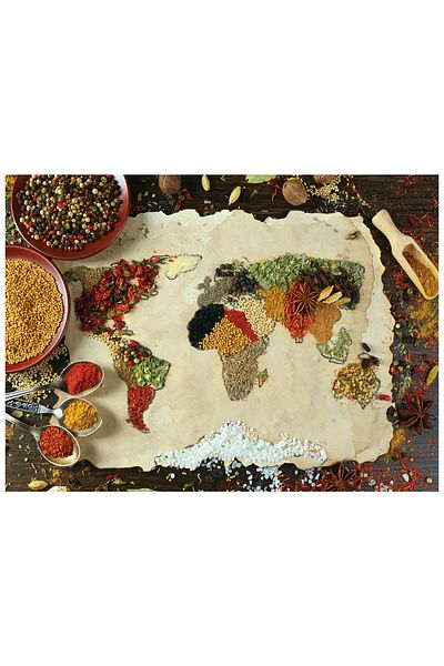 Anatolian Puzzle 1000 Piece Jigsaw Puzzle - Spicy World Map 1045