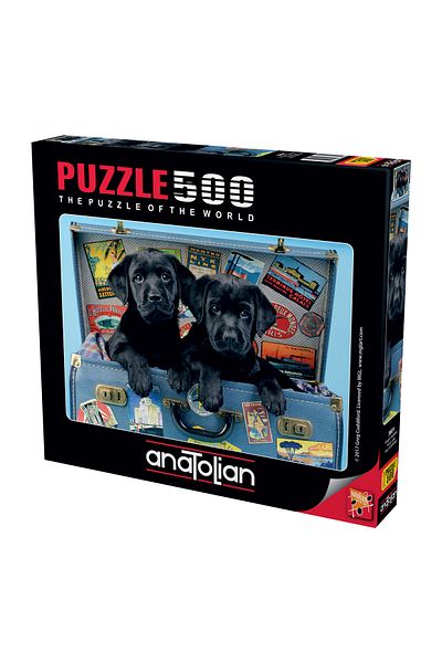 Anatolian Puzzle 500 Piece Jigsaw Puzzle - Traveling Dogs 3601