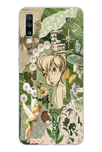 moonset Samsung Galaxy A30S/A50/A50S Uyumlu Tinker Bell Tasarımlı Baskılı Şef...