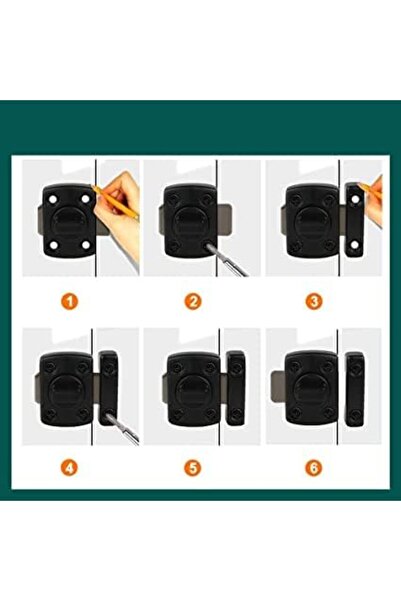 Generic Stainless Steel Bolt Lock revolving Door Lock Bathroom Door Lock for All Kinds of Doors