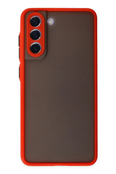 NewFace حافظة سامسونج جالاكسي S21 FE غطاء سيليكون مونتريال - أحمر 1492134709