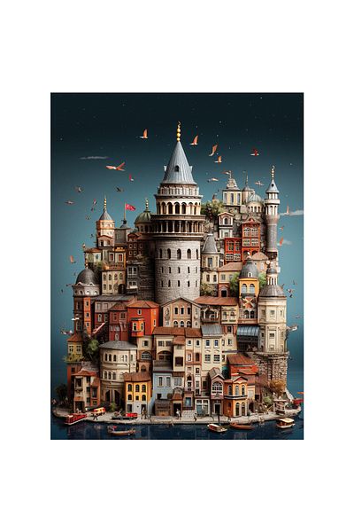Anatolian Puzzle 1000 Piece Jigsaw Puzzle - Galata 1158