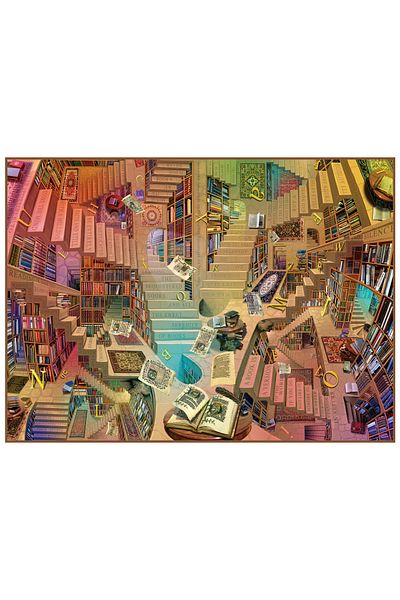 Anatolian Puzzle 1000 Piece Jigsaw Puzzle - Library 1135