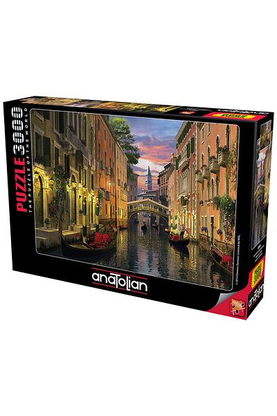 Anatolian Puzzle أحجية الصور المقطوعة 3000 قطعة - الغسق في البندقية 4904