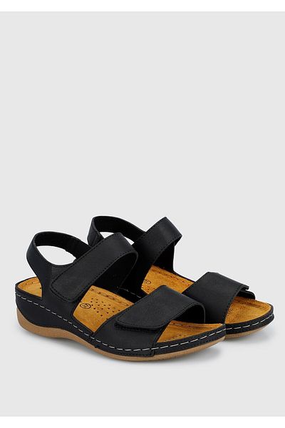 Eclipse Black Women's Flat Sandals