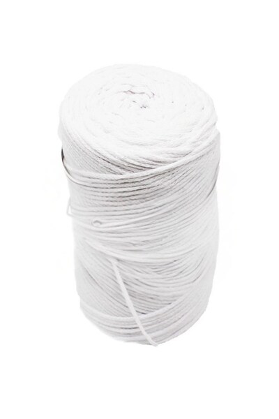 Leyaton حبل قطني مكراميه 4 مم أبيض LWLHM-RSYT34