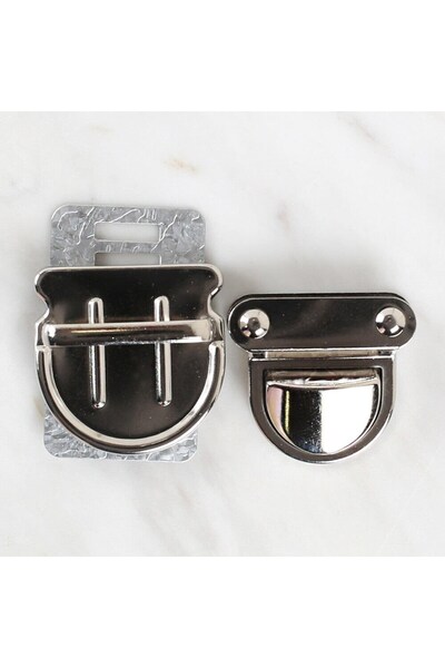 N&M STORE Loren Metal Bag Lock Silver