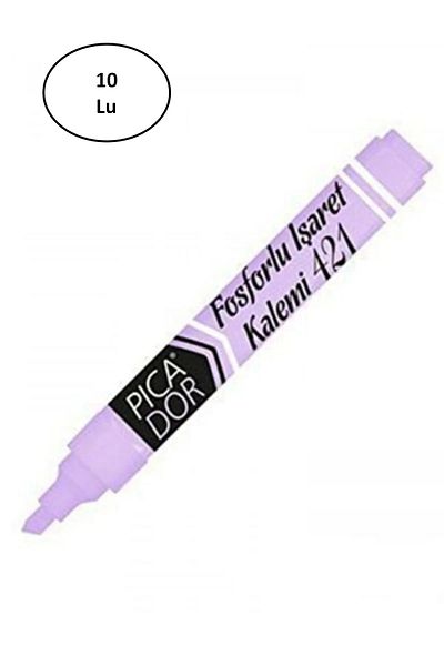 Picador Picatack Highlighter Pastel Purple 441 - Pack of 10