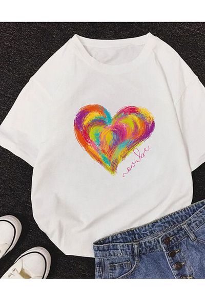 AMMA Μπλουζάκι Unisex NoVibe Printed Oversize 100% βαμβάκι