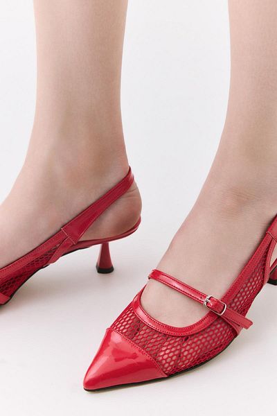 Yaya by Hotiç Czerwone klasyczne buty na wysokim obcasie 01AYY308120A750