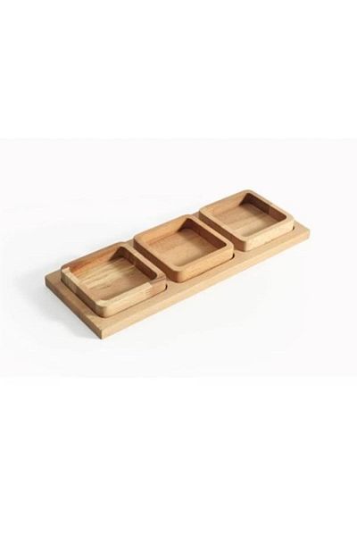 Mu Art Ahşap Set of 3 Presentation Holders