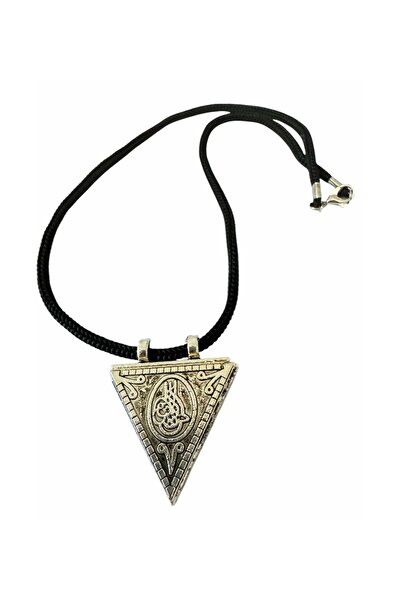 Vipfoni Unisex Üçgen Metal Cevşen Dualı Kolye