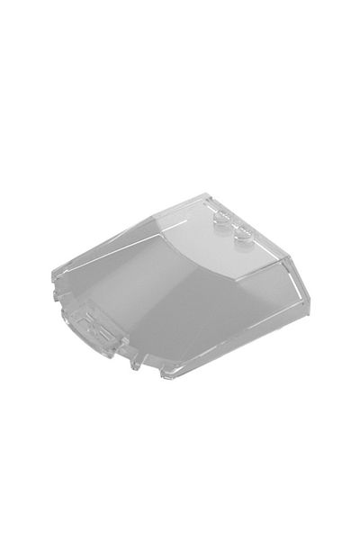 LEGO Accessory Moc Custom Windscreen 6 X 6 X 1 Star Wars Spacecraft Transparent Glass Part