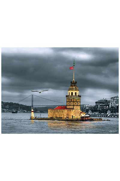 Anatolian Puzzle 1000 Piece Jigsaw Puzzle - Maiden's Tower Nostalgia 3167