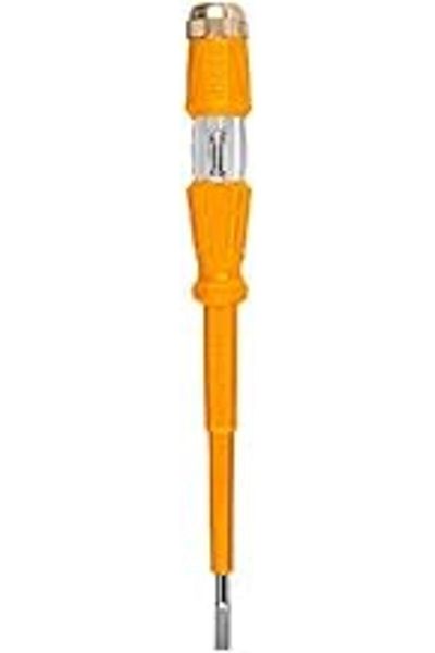 NZM TİCARET Ingco Hsdt1908 Ac 100-500V 4 mm Slotted Voltage Tester, 190 mm Length