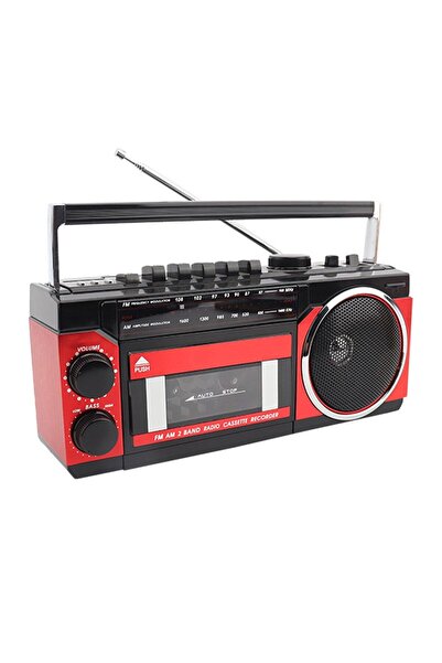FLAGEN Müzik Seti Kasetçalar FM Radyo USB TF Kart Girişli MP3 Player Bluetoot...