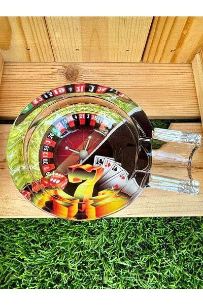 panda hediyelik Poker Roulette Slot Casino - Γυάλινος Τασάκι Πούρων