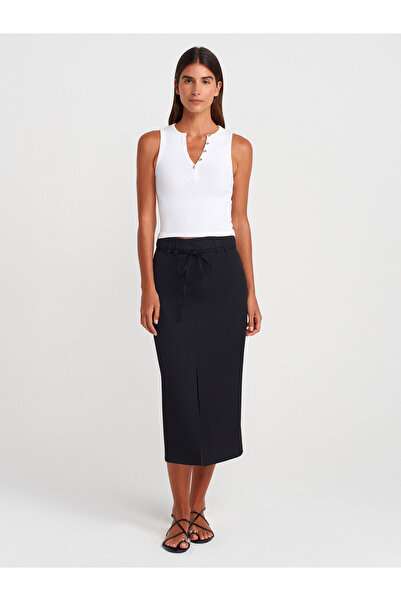 Dilvin 21005 Кроп-топ з ефектом вимивання - білий