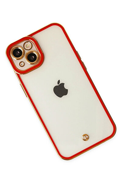 NewFace iPhone 14 Plus Case Liva Lens Silicone - Red Sptgl
