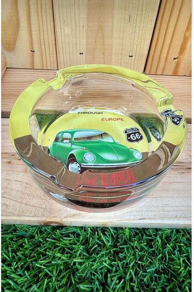 panda hediyelik Volkswagen Στρογγυλό Γυάλινο Τασάκι Vosvos