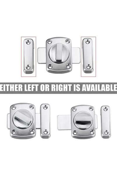 Generic JIANHY 2 Pcs Rotate Bolt Latch Door Latch Stainless Steel Anti Theft Protection