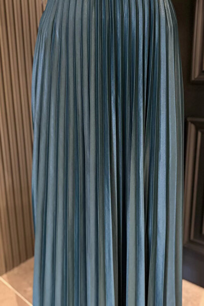 julude Emerald Green Women's Pleated Hijab Skirt