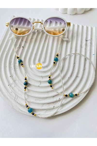 LiKESUN Elegant Design Women's Eyeglasses Strap Eyewear Lanyard Accessory(Double Wrap Necklace)