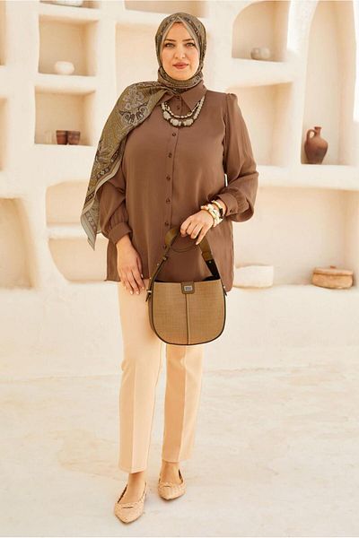 Alvina Shirt Collar Tunic 20750