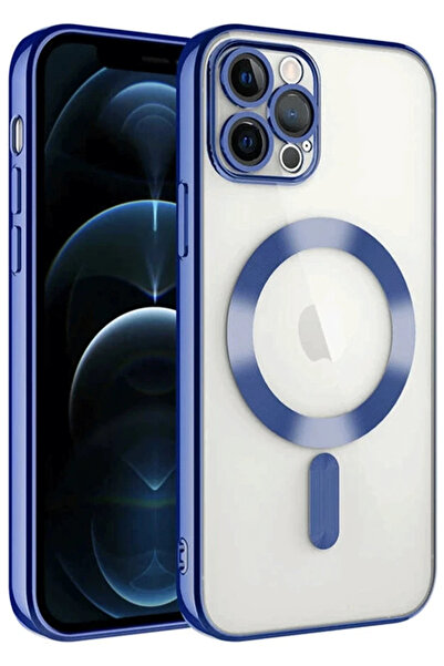 NewFace حافظة هاتف آيفون 14 برو ماكس كروس ماجنيتسايف - أزرق داكن DRSTR