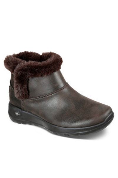 SKECHERS skechers Women's Ankle Boots Brown SKECHERS-144013 CHOC