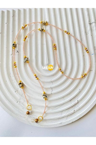 LiKESUN Elegant Design Women's Eyeglasses Strap Eyewear Lanyard Accessory(Double Wrap Necklace)