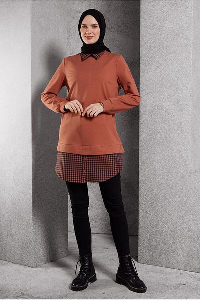 Alvina Shirt Collar Tunic 45198