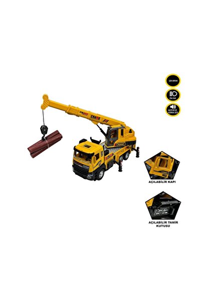 Vardem XX992-02AB Çek Bırak Işıklı ve Sesli Kule Vinç 1:28 -Vardem Oyuncak