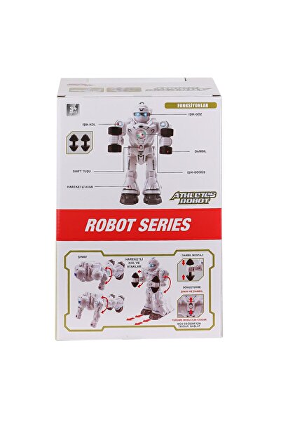Vardem DF-6026 Işıklı ve Müzikli Hareketli Atletik Sporcu Robot -Vardem Oyuncak