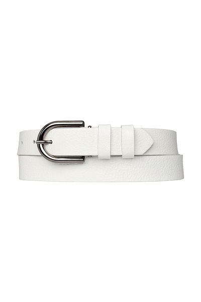 GoDeri 100% piele naturală cu cataramă nichel alb lapte curea subțire pentru femei, 3cm=3cm-kdn-21