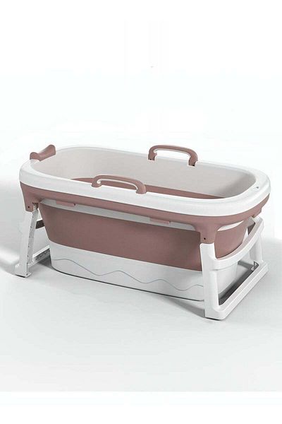 Taimi Foldable bathtub space-saving design for adults and children without cover pink 115x62x52cm