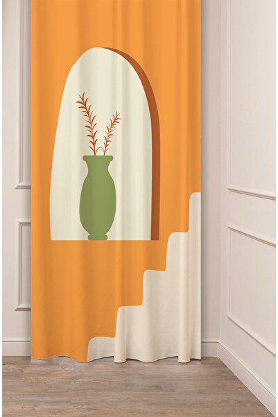 GREENDECOR Bohemian Vase Leaf Geometric Line Patterned Special Design Digital...