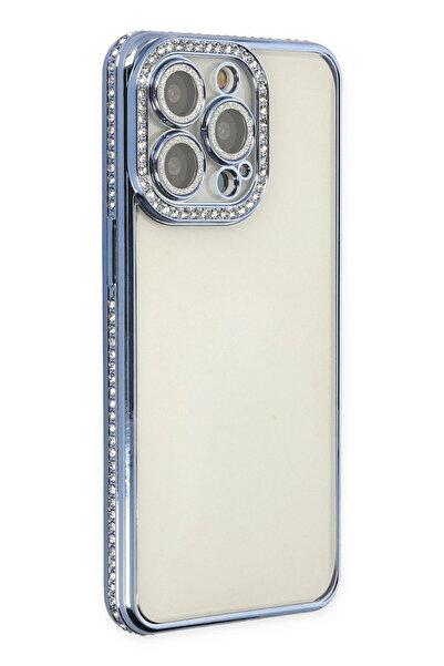 NewFace حافظة ايفون 14 برو جوكي ستون سيليكون - ازرق 1492326709