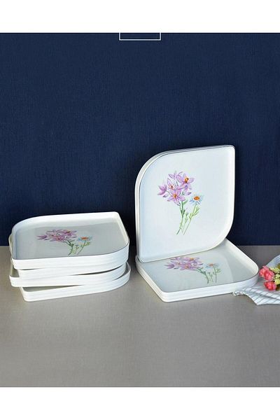 şirin eşyalarım Lilian Spring Porcelain Cake Plate 21 cm - 1 Piece