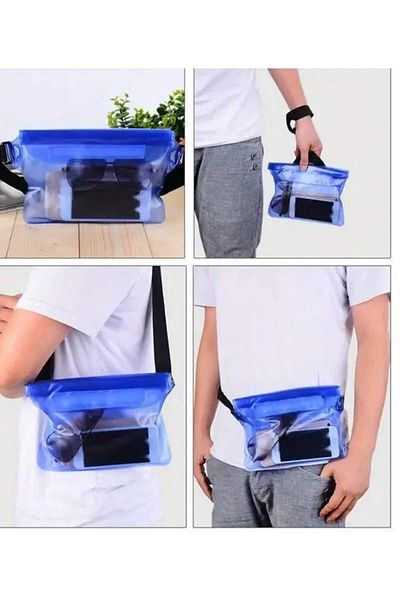 ÇEÇEN HOME Waterproof Sea Bag Phone Bag - for Transparent Secure Closure for Swimming, Canoeing, Beach, Pool