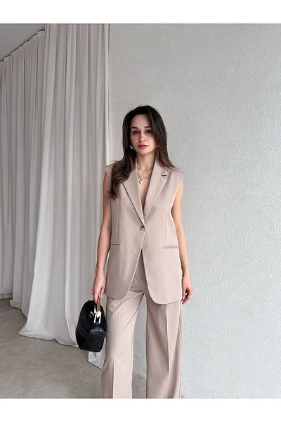 Mooi Butik Peony Set 3083 - Cream