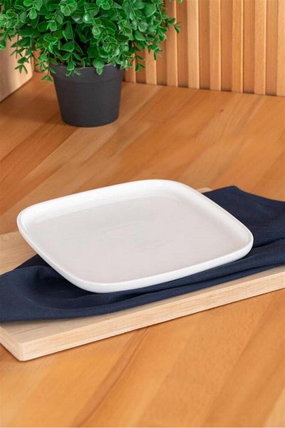 şirin eşyalarım Pure Royal Square Cake Plate - 20 cm / 1 Piece